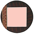 Handcrafted Wood 'Adepa' Round Mirror (Ghana)