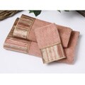 Avanti Andrea Stripe Cinnamon 3-piece Towel Set