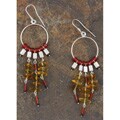Sterling Silver Honey Amber Chandelier Earrings (Poland)