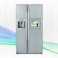 LG 25.2-cubic-feet TV/ Radio Titanium Refrigerator
