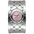 Gucci 112 Twirl Women's Stainless Steel GG Heart Watch