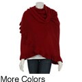 Portolano Women's Cashmere Ruffle Shawl