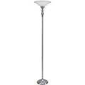 Torchiere Satin Steel Floor Lamp