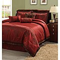 Fontain Red 7-piece Comforter Set