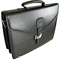 Castello Amico Flap-over Double-gusset Laptop Briefcase