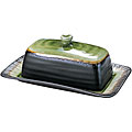 Caldo-Freddo Kon-Tiki Collection Green Butter Dish