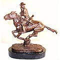 Trooper of Plains Bronze Remington Statue