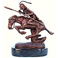Cheyenne Bronze Remington Statue