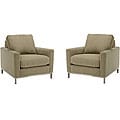 Venezia Chenille Fabric Chairs (Set of 2)