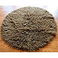 Hand-woven 2000 Gram Flokati Brown Shag Rug (5' Round)