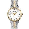 AK Anne Klein Women's Crystal-accented Two-tone Watch