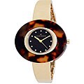 AK Anne Klein Women's Tortoise Shell Goldtone Watch