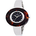 AK Anne Klein Women's Tourtise Shell Silvertone Watch