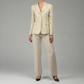 Tahari ASL Women's Gold/ Beige Pant Suit