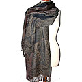 Paisley SH89TG Merino Cutwork Shawl (India)