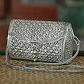 Sterling Silver 'Jasmine Forest' Purse (Thailand)