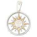 'Sun with a Halo' Goldplated Pendant (Mexico)