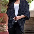 Alpaca Wool 'Elegance In Gray' Wrap (Peru)
