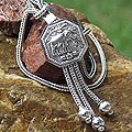 Sterling Silver 'Elephant Grace' Lariat Necklace (Thailand)