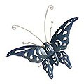 Iron 'Sapphire Butterfly' Wall Decoration (Indonesia)