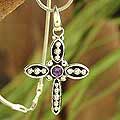 'Loyal' Amethyst Cross Necklace (India)