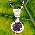 'Solitaire' Amethyst Necklace (India)