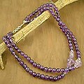 Amethyst 'Orchid Garland' Strand Necklace (India)