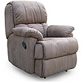 Mocha Brown Microfibre Recliner Ergonomic Chair