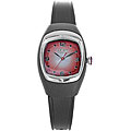 Timex Women's Indiglo Analog Red Dial Black Rubber Strap Watch