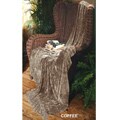 Illumina Chenille Coffee Throw Blanket