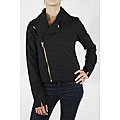 Diesel Women's Matte Charcoal Short Jacket