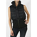 Diesel Women's Dark Navy Layered Sleeveless Vest
