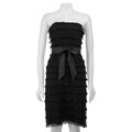 Betsey Johnson Women's Black Lace and Chiffon Dress