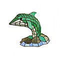 Tiffany-style Dolphin Lamp