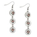 Ed Hardy Skull Disc Earrings