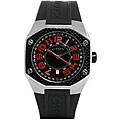 Carrera Men's Athletic Black Rubber Strap Watch