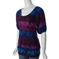 Self Esteem Junior's Purple Scoop Neck Tunic