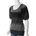 Self Esteem Junior's Grey Scoop Neck Tunic