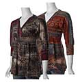 Ice Vanilla Junior's 3/4-sleeve Tunic Top