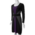 S Max by Adi Women's Stretch Knit Colorblock Dress