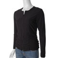 Adi Designs S Max Collection Women's Shirred Zip-up Jacket
