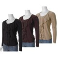 S Max Collection by Adi Women's Long-sleeve Ruffled Top