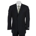 Calvin Klein Men's Navy Stripe Wool Suit