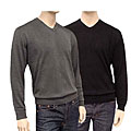 Anthology Men's Silk V-neck Sweater