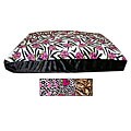 Animal Tattoo Print Microplush Dog Bed