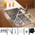 Kraus Stainless Steel Undermount Kitchen Sink, Faucet and Dispenser