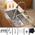 Kraus Stainless Steel Undermount Kitchen Sink, Faucet and Dispenser
