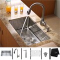 Kraus Stainless Steel Undermount Kitchen Sink, Faucet and Dispenser