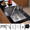 Kraus Stainless Steel Undermount Kitchen Sink, Faucet and Dispenser