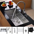 Kraus Stainless Steel Undermount Kitchen Sink, Faucet and Dispenser